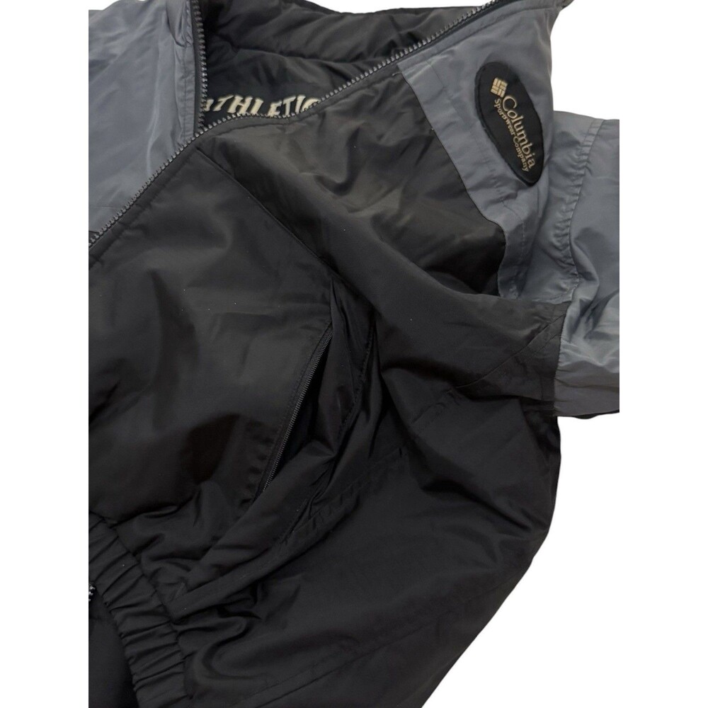 COLUMBIA Vintage Jacket Mens S Reversible Bomber Insulated Black/Gray Retro 90’s - Picture 5 of 5